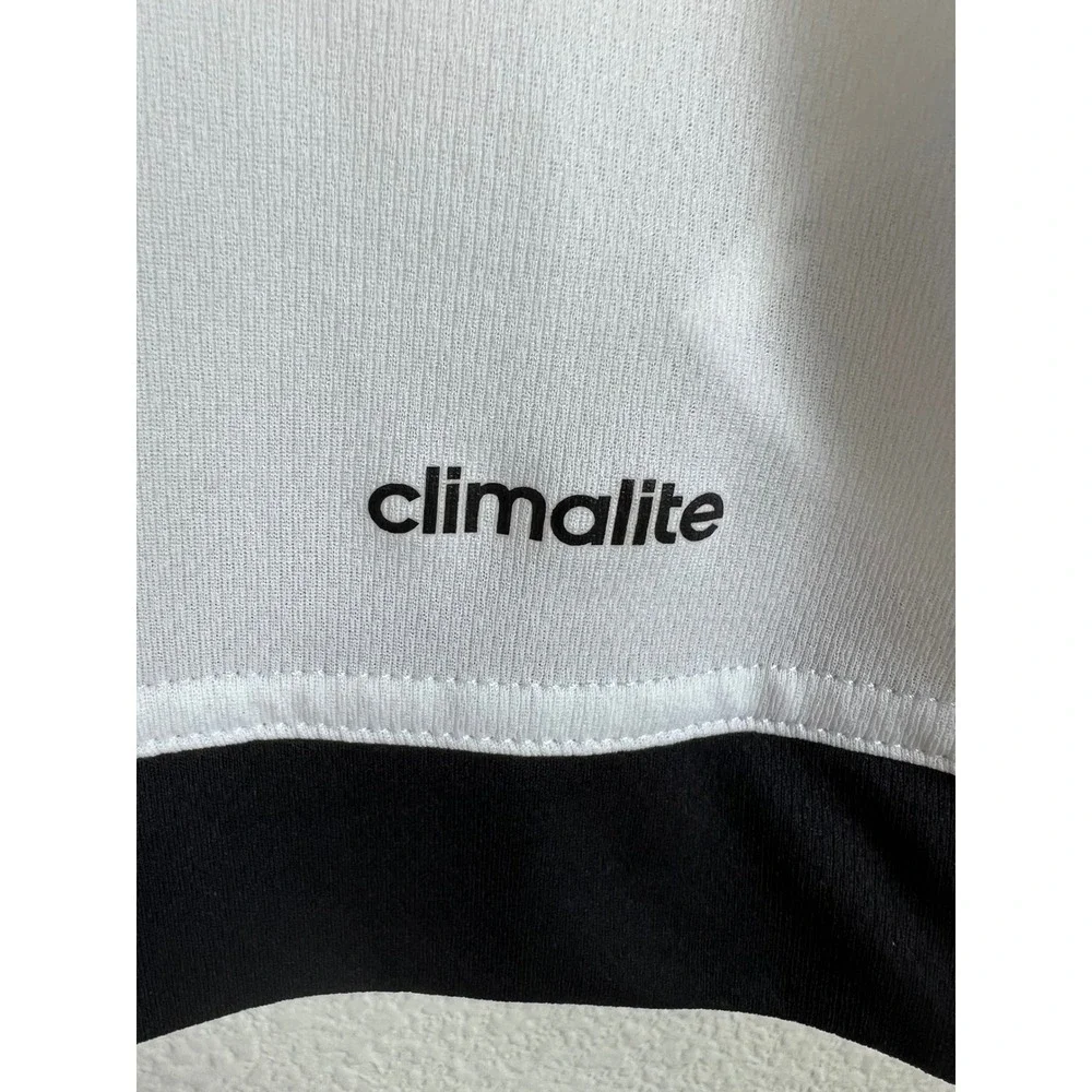 Adidas ClimaLite Westside Timbers Soccer Jersey 99 White Black US M Athletic Y2K
